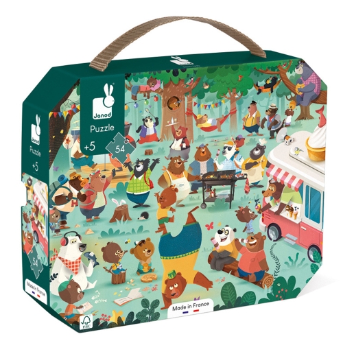 Janod Coffret puzzle la famille des ours